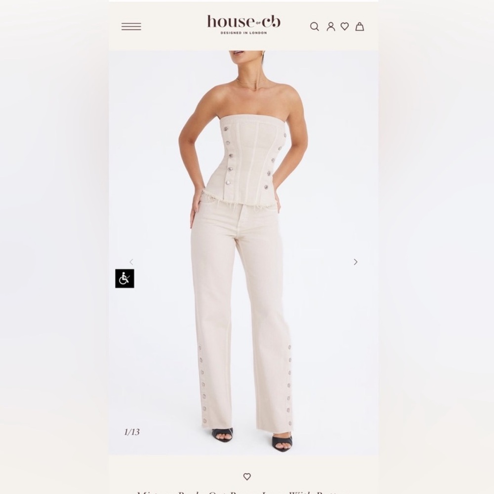 House of CB denim set